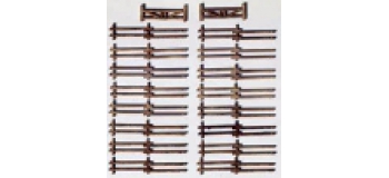 noch 43010 Clôture en rondins 77 cm